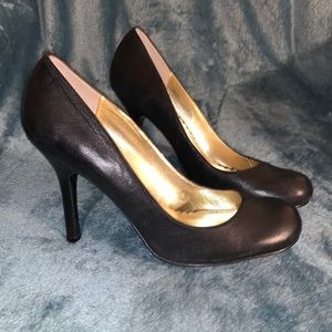 Jessica Simpson Calie heels black leather 8.5